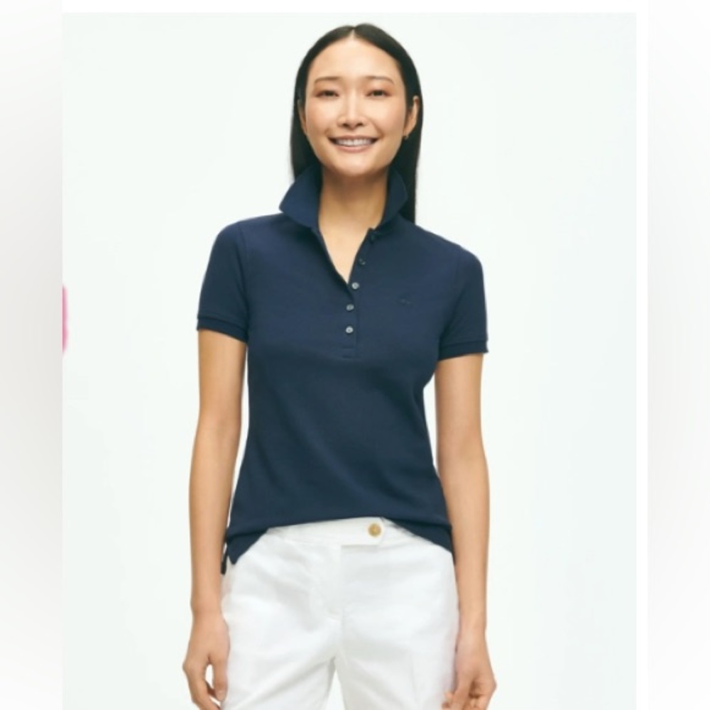 NWT! Women’s Navy Brooks Brothers Polo